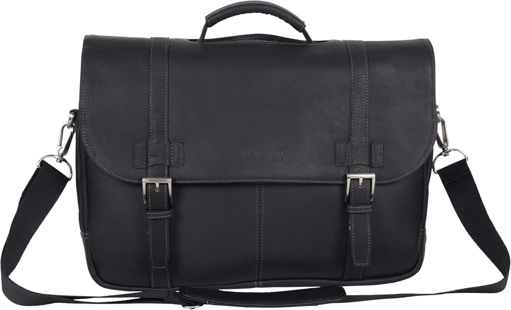 Kenneth Cole REACTION Show Business 16' Colombian Leather Business Laptop Portfolio Messenger Bag