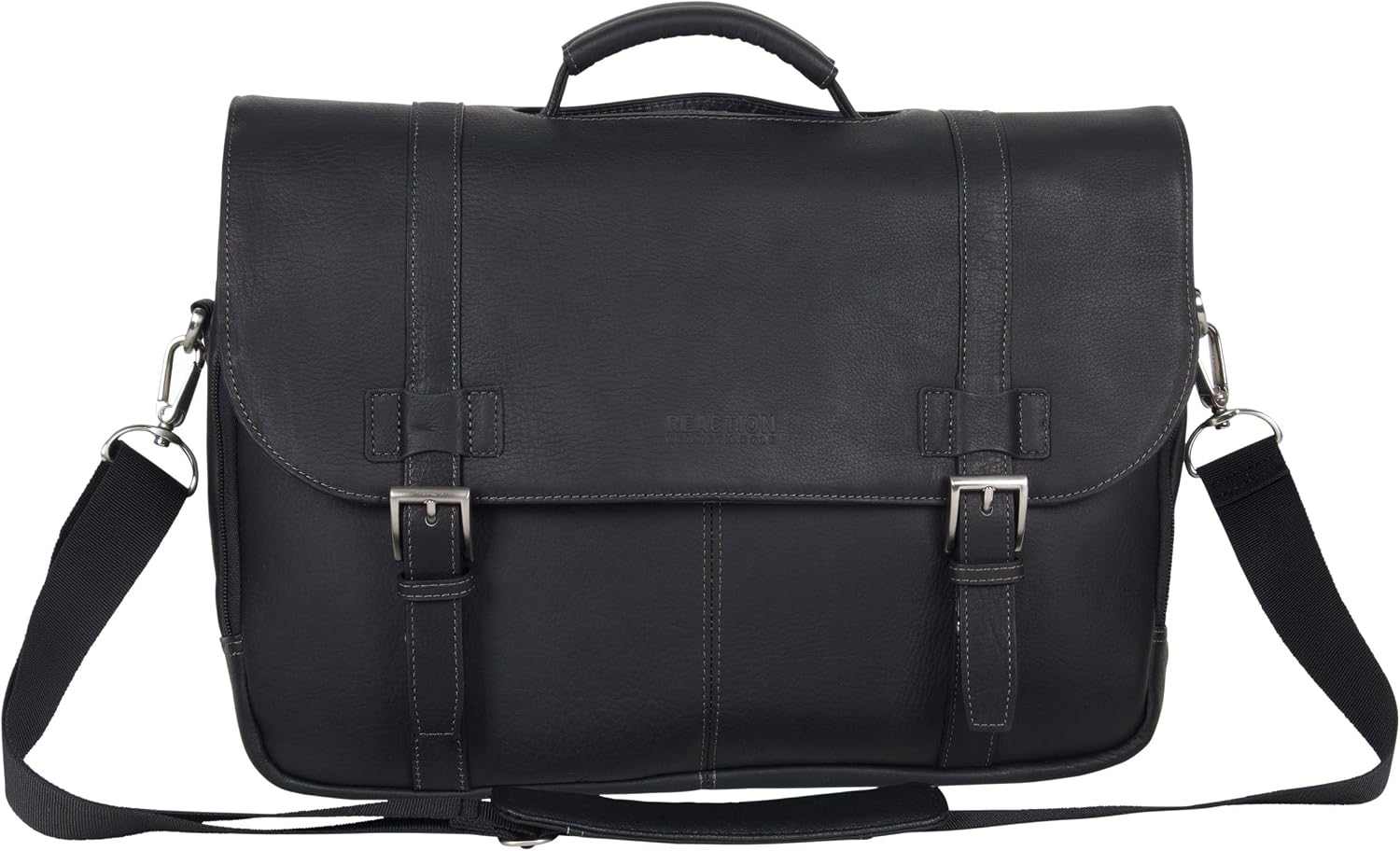 Kenneth Cole REACTION Show Business 16' Colombian Leather Business Laptop Portfolio Messenger Bag