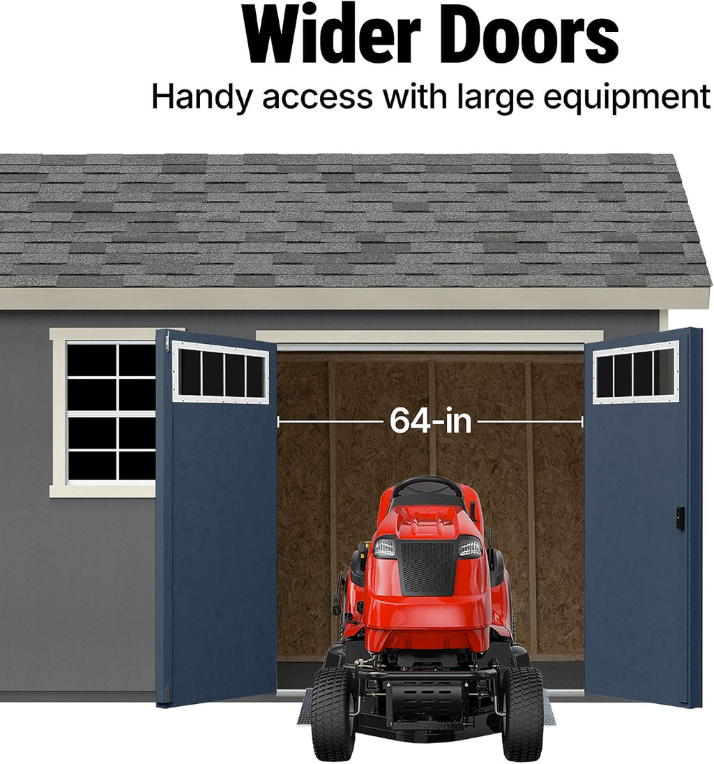Handy Home Products Beachwood 10x12 Do-it-Yourself Wooden Storage Shed- Does not Include Floor kit, Paint, or Roofing Shingles