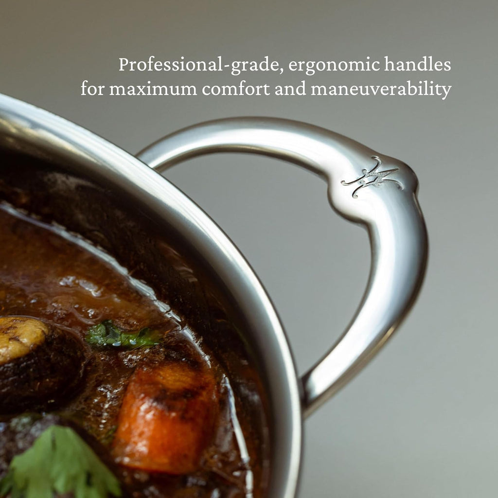 Hestan - NanoBond Collection - Stainless Steel Titanium Soup Pot, Induction Cooktop Compatible, 3 Quart
