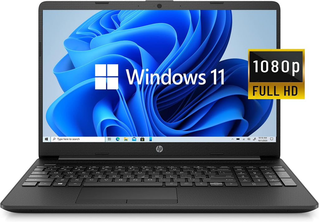 HP 2022 Notebook 15 Laptop, 15.6' Full HD Screen,Intel Celeron N4020 Processor, 16GB DDR4 Memory, 1TB SSD, Online Meeting Ready, Webcam, Type-C, RJ-45, HDMI, Windows 11 Home, Black