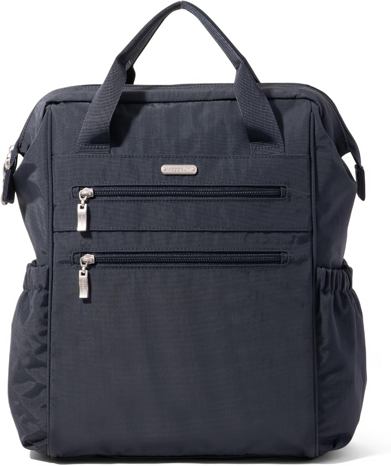 Baggallini City Scape Backpack - 15'x11' Lightweight Work Travel Bag w/Luggage Sleeve & RFID