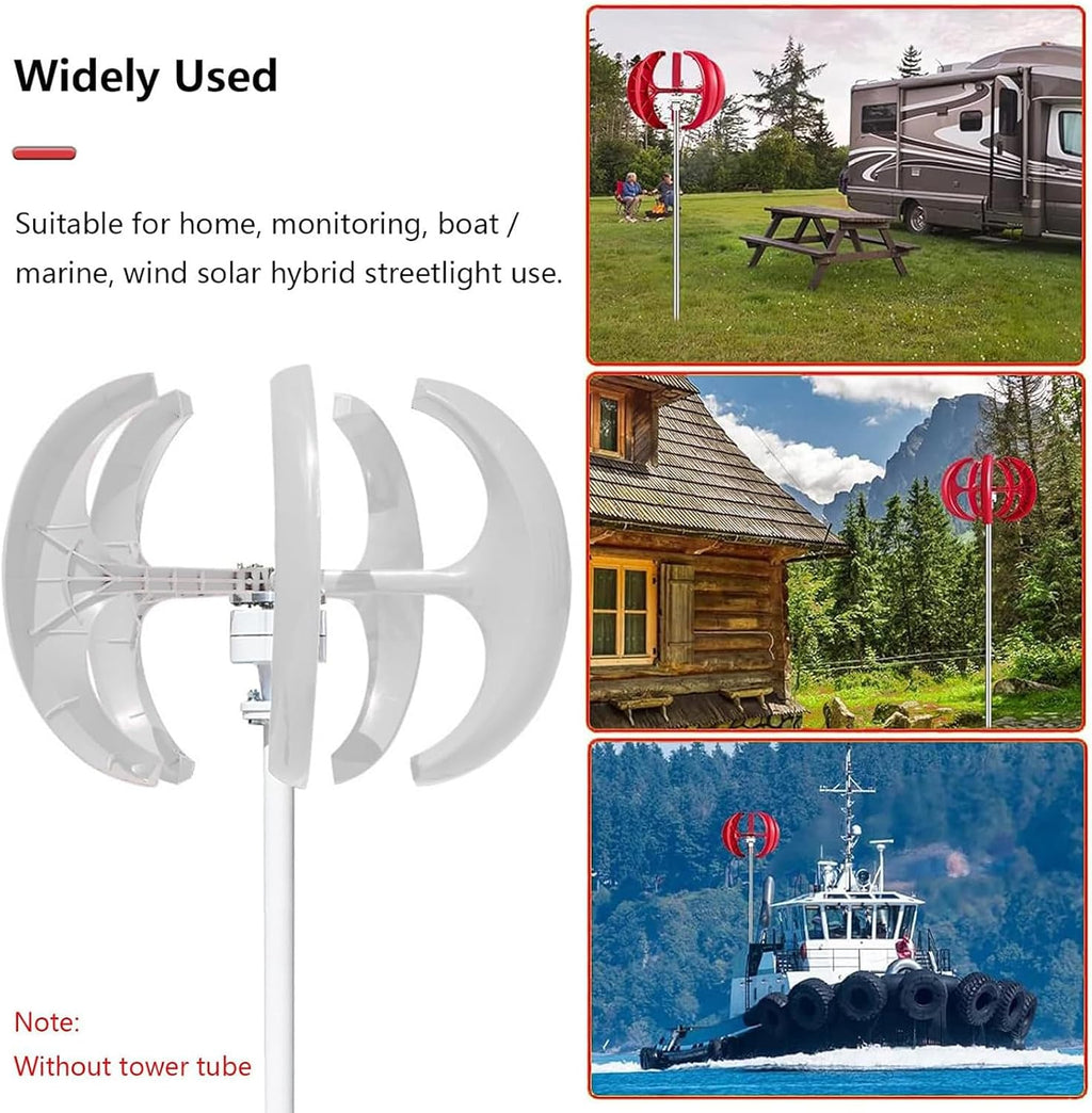 Wind Turbine Generator Kit 3000W 4000W 5000W with Controller, Wind Generator for Home Use, Vertical Wind Turbine Windmill Power Generator,5000W-48V