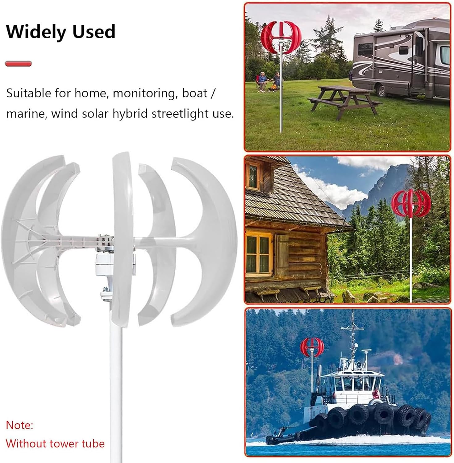 Wind Turbine Generator Kit 3000W 4000W 5000W with Controller, Wind Generator for Home Use, Vertical Wind Turbine Windmill Power Generator,5000W-12V