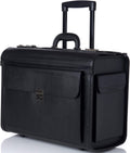 Alpine Swiss Rolling 17' Laptop Briefcase on Wheels Attache Lawyers Case Legal Size