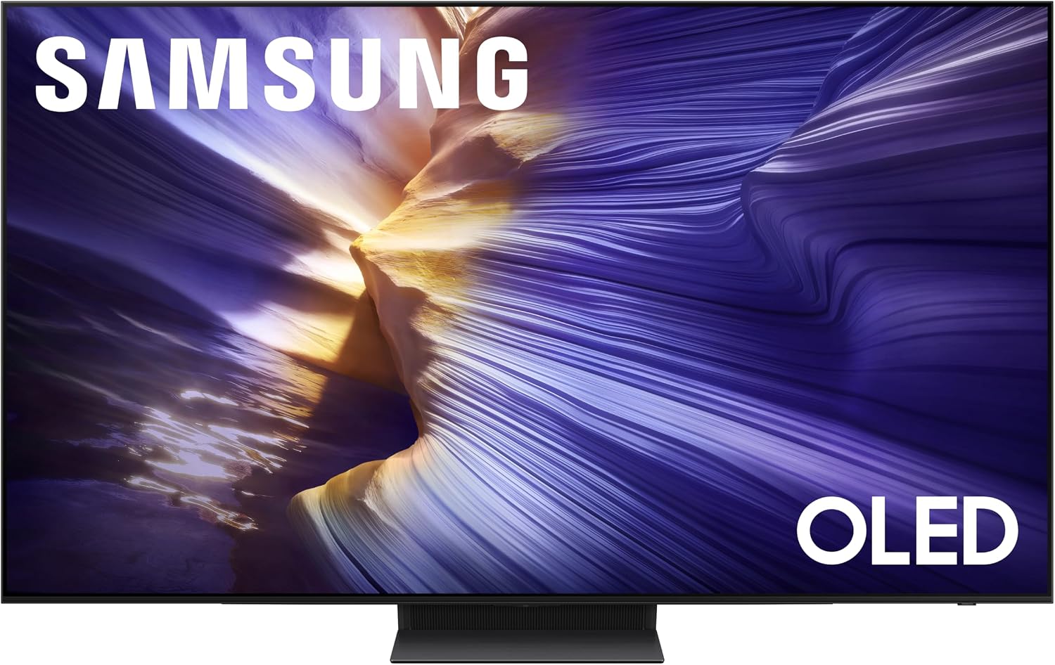 Samsung 55-Inch Class OLED S90F 4K Smart TV NQ4 AI Gen3 Processor, 4K AI Upscaling Pro, OLED HDR + Bundle with an AudioQuest G8 8-Outlet USB-A/USB-C AC Power Surge Protector (2025)