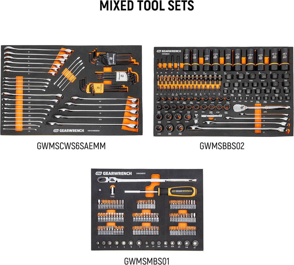 GEARWRENCH 791 Piece Master Mechanics Tool Set in Premium Modular Foam Trays with GSX Mobile Tool Storage | MEGAMODPRO