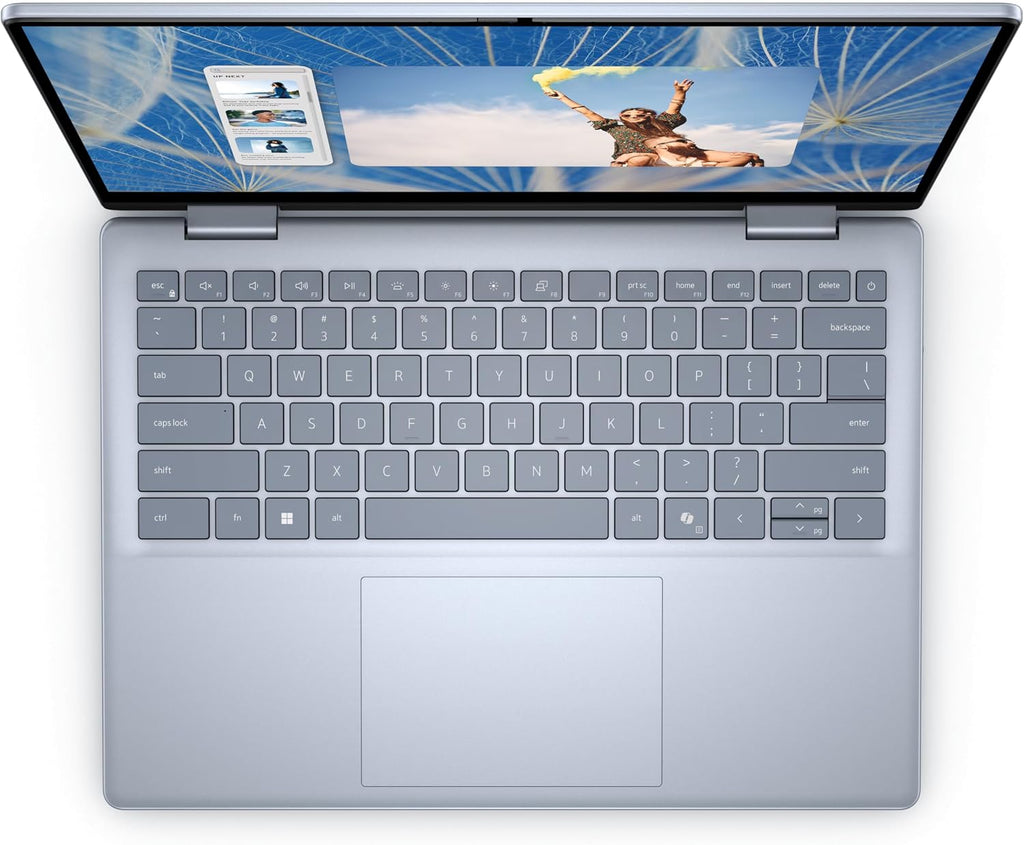Dell 2025 Inspiron 14 2-in-1 14' WUXGA IPS Touch Laptop 6-Core AMD Ryzen 5 8640HS Radeon Graphics 16GB DDR5 512GB NVMe SSD USB-C w/DP WiFi AX BT Webcam HDMI1.4 Backlit KB Fingerprint Windows 11 Home
