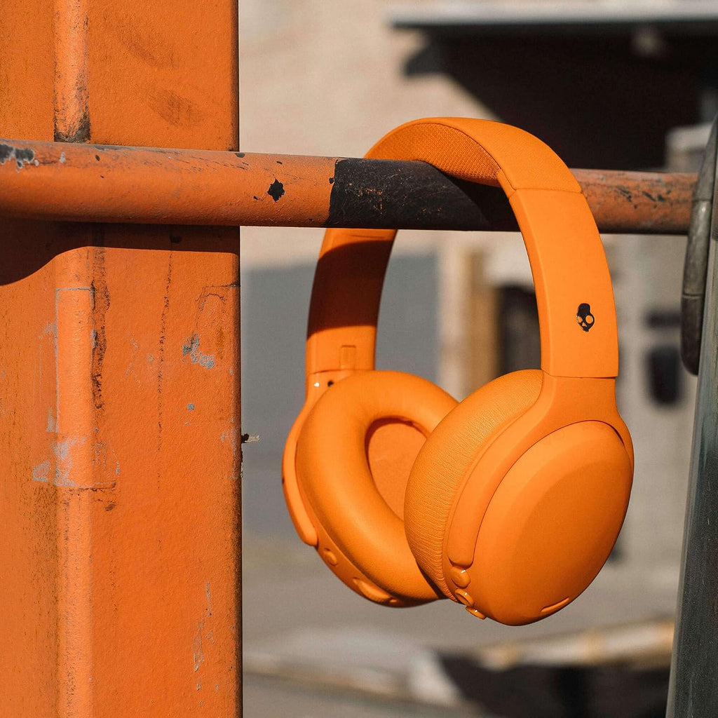 Skullcandy Crusher ANC 2 Wireless Over-Ear Bluetooth Headphones with Multi-Sensory Bass, Active Noise Cancelling, Up to 60 Hours Battery, Microphone for iPhone Android - Hazard