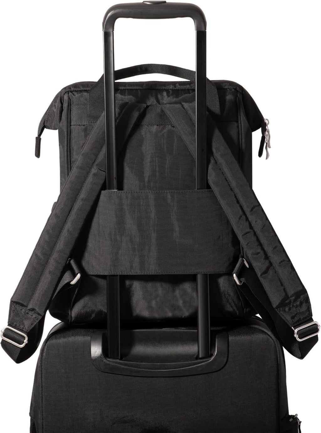Baggallini City Scape Backpack - 15'x11' Lightweight Work Travel Bag w/Luggage Sleeve & RFID