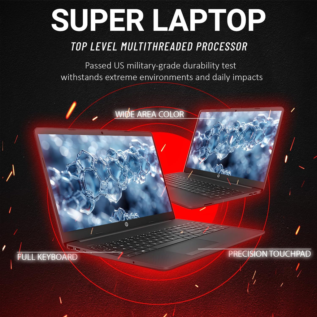 HP 2025 Latest 15.6' Business and Student Laptop, AMD Ryzen 5 7530U (Outperforms i7-1165G7), 64GB RAM, 2TB SSD, Ultra Quiet Design, Long Battery Life, Windows 11 Pro with Microsoft Office, WOWPC USB