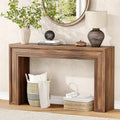 Rresyet 55 Inch Long Console Table, Sofa Table Behind Couch, Entryway Table, Farmhouse Entryway Table for Entrance, Hallway, Living Room (Wood)