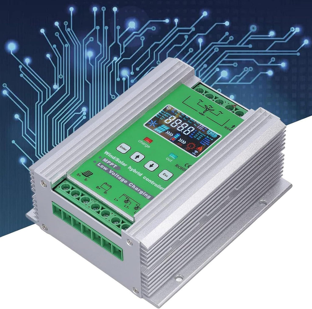 MPPT Wind Solar Hybrid Controller for Wind with Solar Panel Controller, Hybrid Mppt Boost Controller,Wind Turbine Generator Solar Panel Home Street Light Controlle,12V-4000w