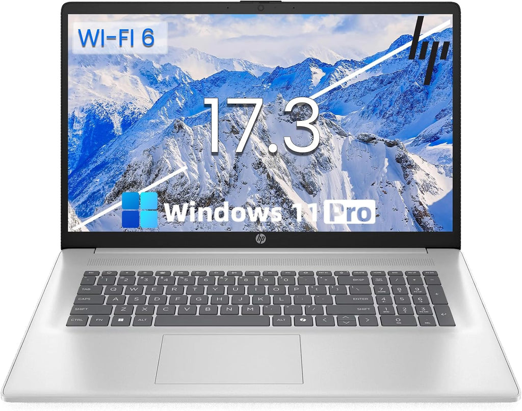 HP 17 Business Laptop Computer - 17.3' HD+ IPS Display, Intel 8-Core i3-N305(Up to 3.8GHz), Ai Copilot, Intel UHD Graphics, Win 11 Pro, Wi-Fi 6, for Work or Study, w/Accessories(16GB RAM | 512GB SSD)