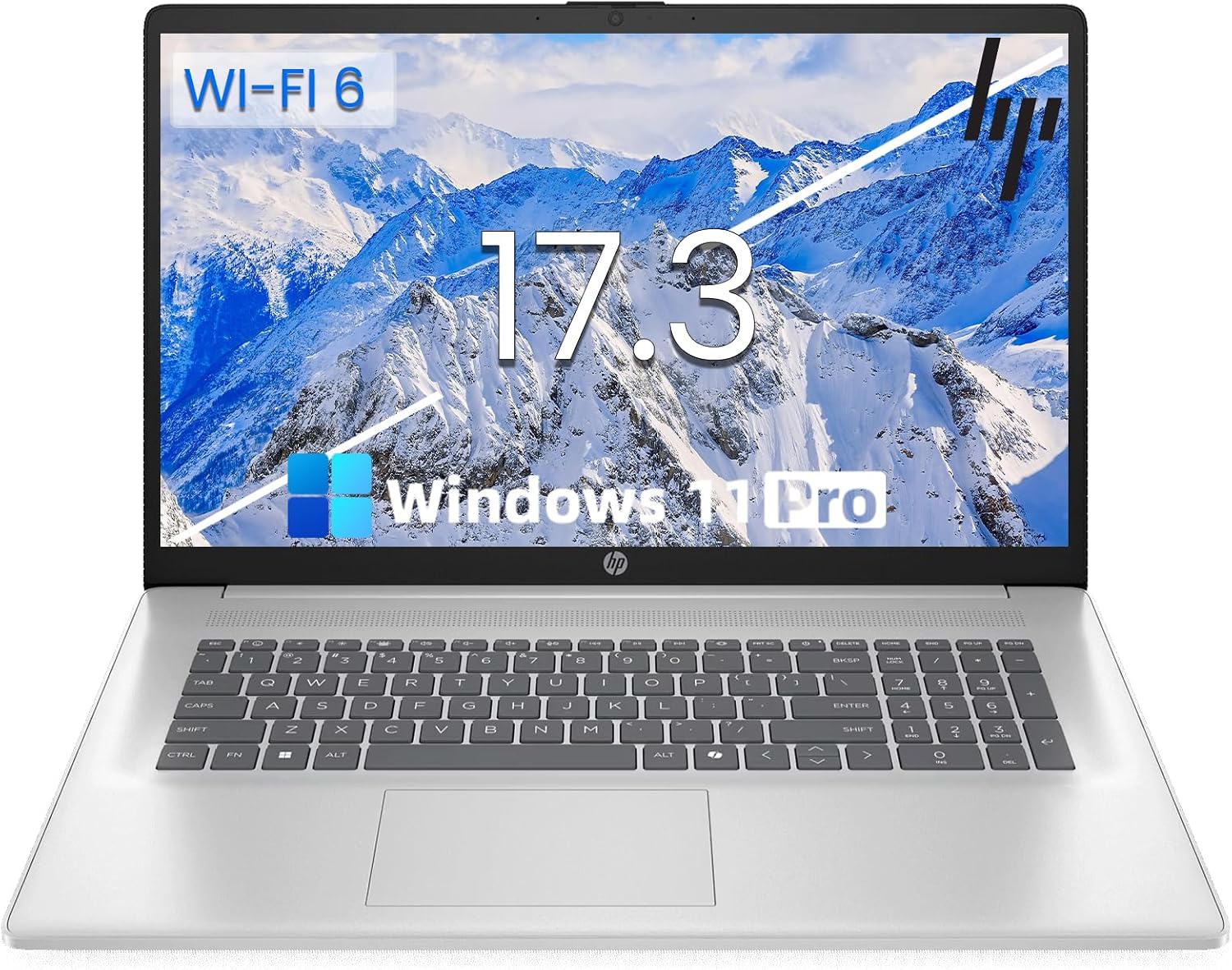 HP 17 Business Laptop Computer - 17.3' HD+ IPS Display, Intel 8-Core i3-N305(Up to 3.8GHz), Ai Copilot, Intel UHD Graphics, Win 11 Pro, Wi-Fi 6, for Work or Study, w/Accessories(16GB RAM | 512GB SSD)