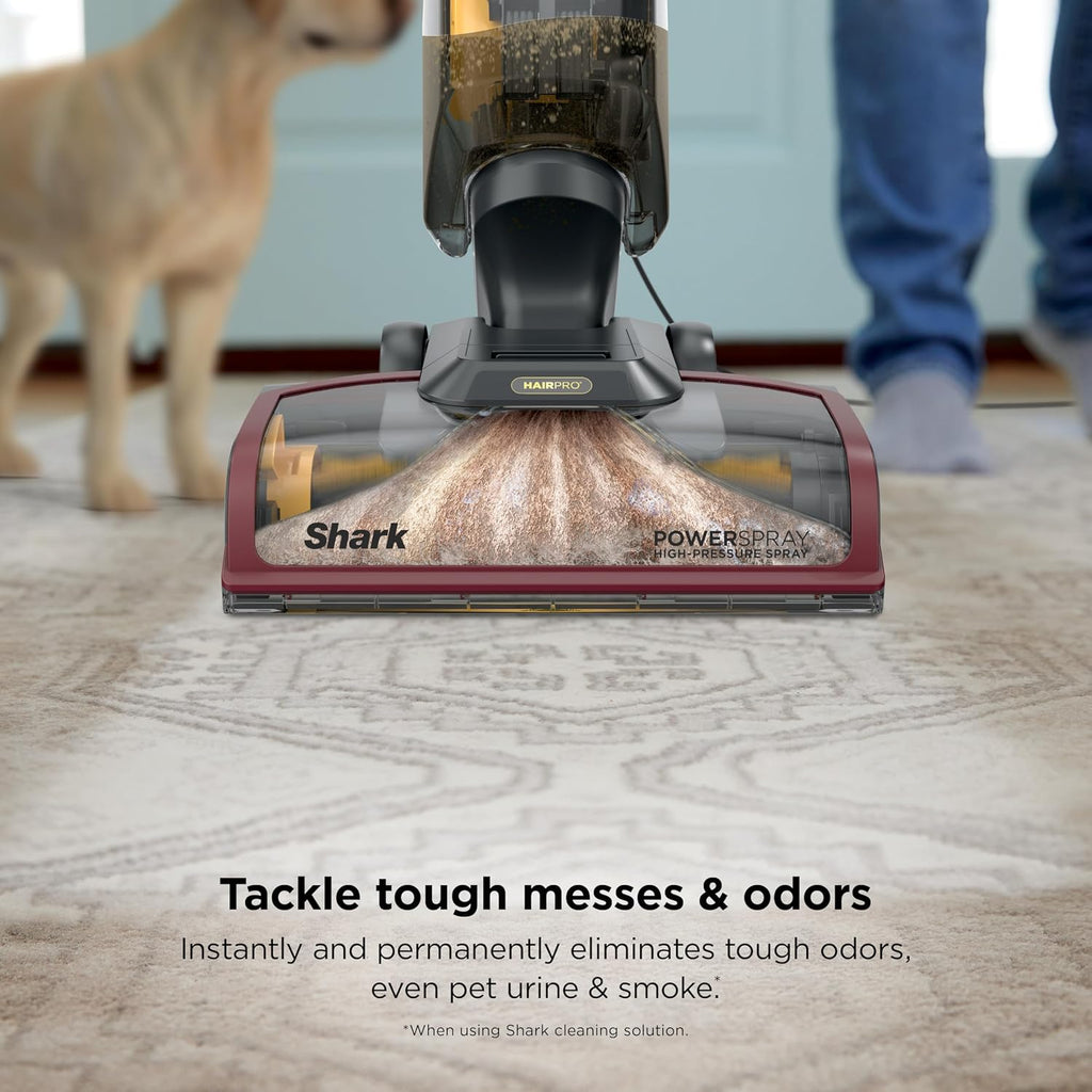 Shark CarpetXpert HairPro | Upright Carpet & Area Rug Cleaner | Carpet Shampooer | Perfect for Pets, Hair Pickup & Tough Odor Removal | Magenta | EX221BRN