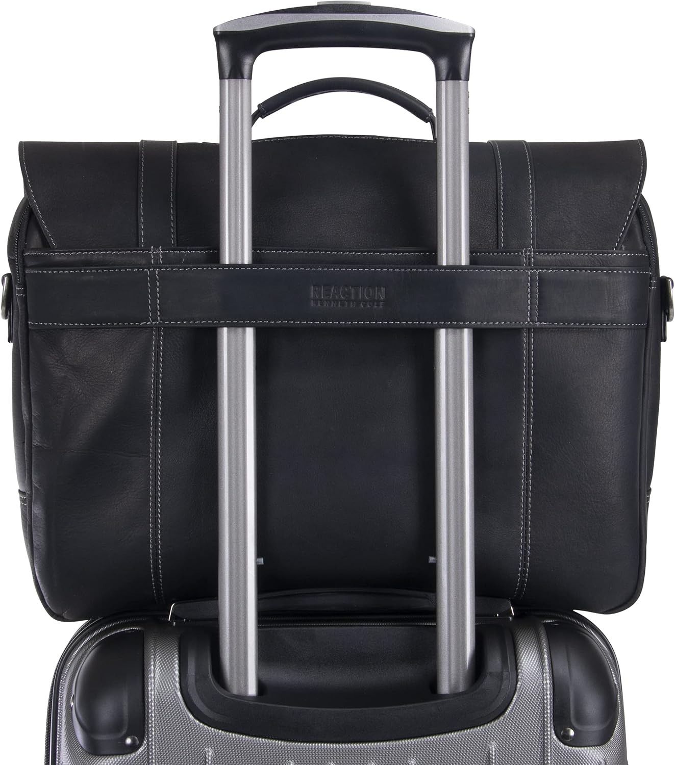 Kenneth Cole REACTION Show Business 16' Colombian Leather Business Laptop Portfolio Messenger Bag