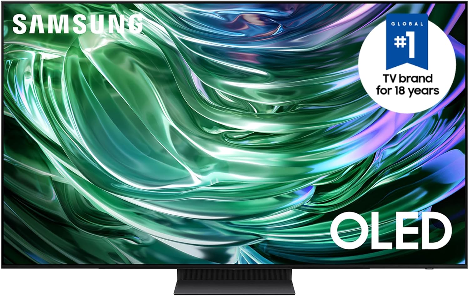 Samsung QN77S90DAFXZA 77 Inch 4K OLED Smart TV with Dolby Atmos with a Walts TV Large/Extra Large Full Motion Mount for 43-90 Inch Compatible TV's and Walts HDTV Screen Cleaner Kit (2024)