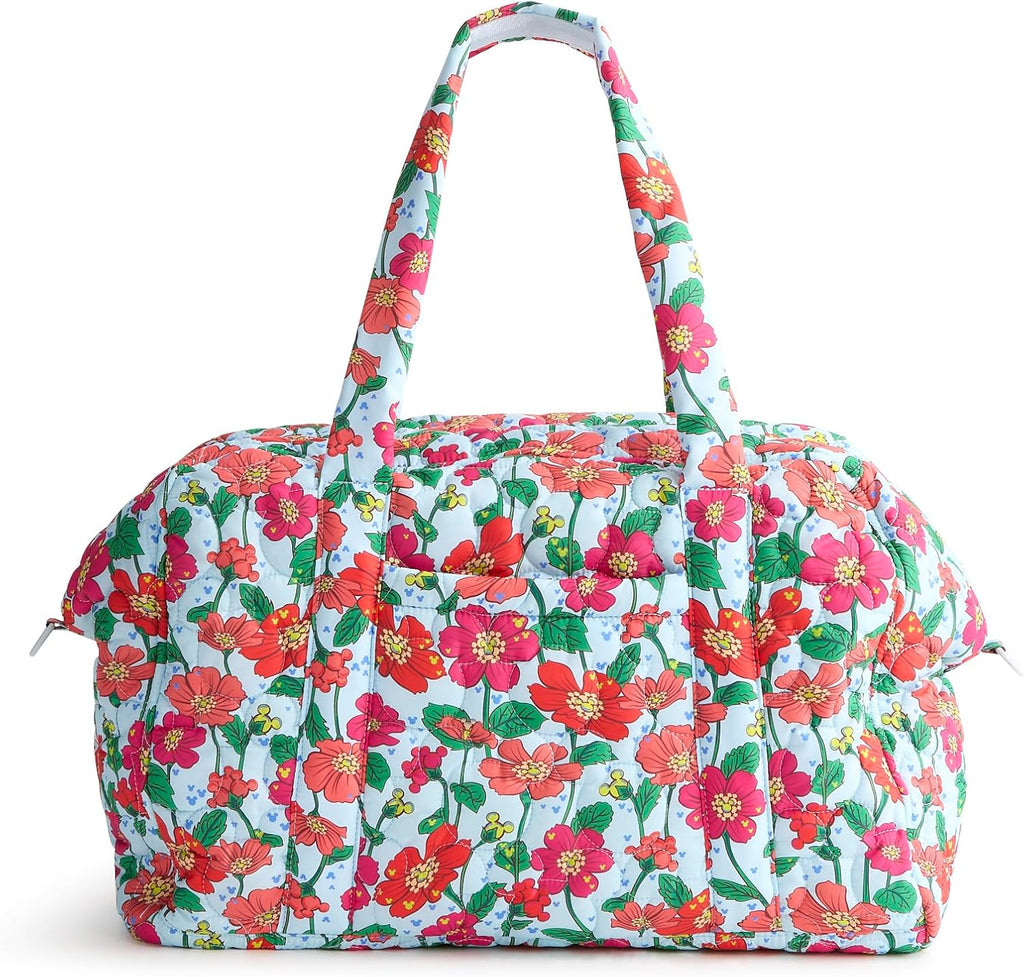 Vera Bradley Women's Disney Featherweight Miramar Weekender Travel Bag, Mickey Meadow, One Size