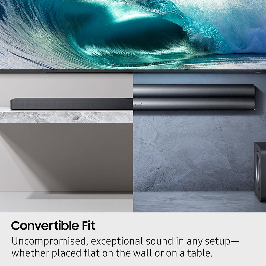Samsung QN43LS03FAFXZA 43 Inch The Frame QLED 4K Art Mode Vision AI Smart TV with a Samsung HW-QS700F 3.1.2 Ch Dolby Atmos Soundbar and Subwoofer (2025)