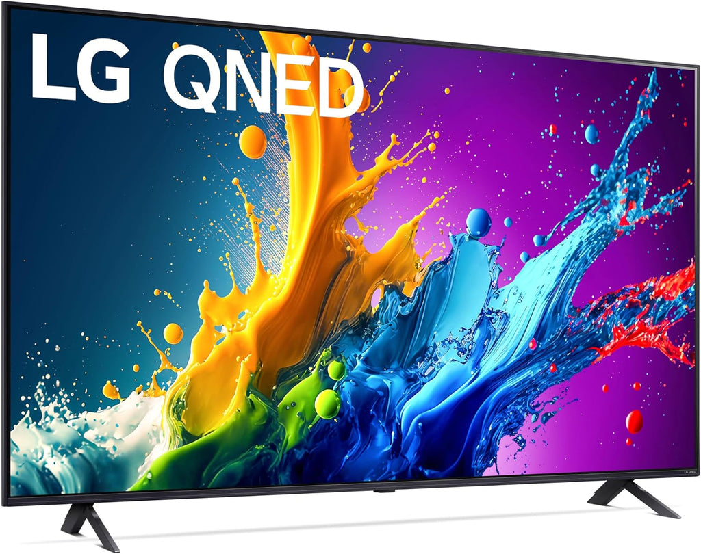 LG 65-Inch Class QNED80T Series LED Smart TV 4K Processor Flat Screen with Magic Remote AI-Powered with Alexa Built-in (65QNED80TUC, 2024) (Renewed)