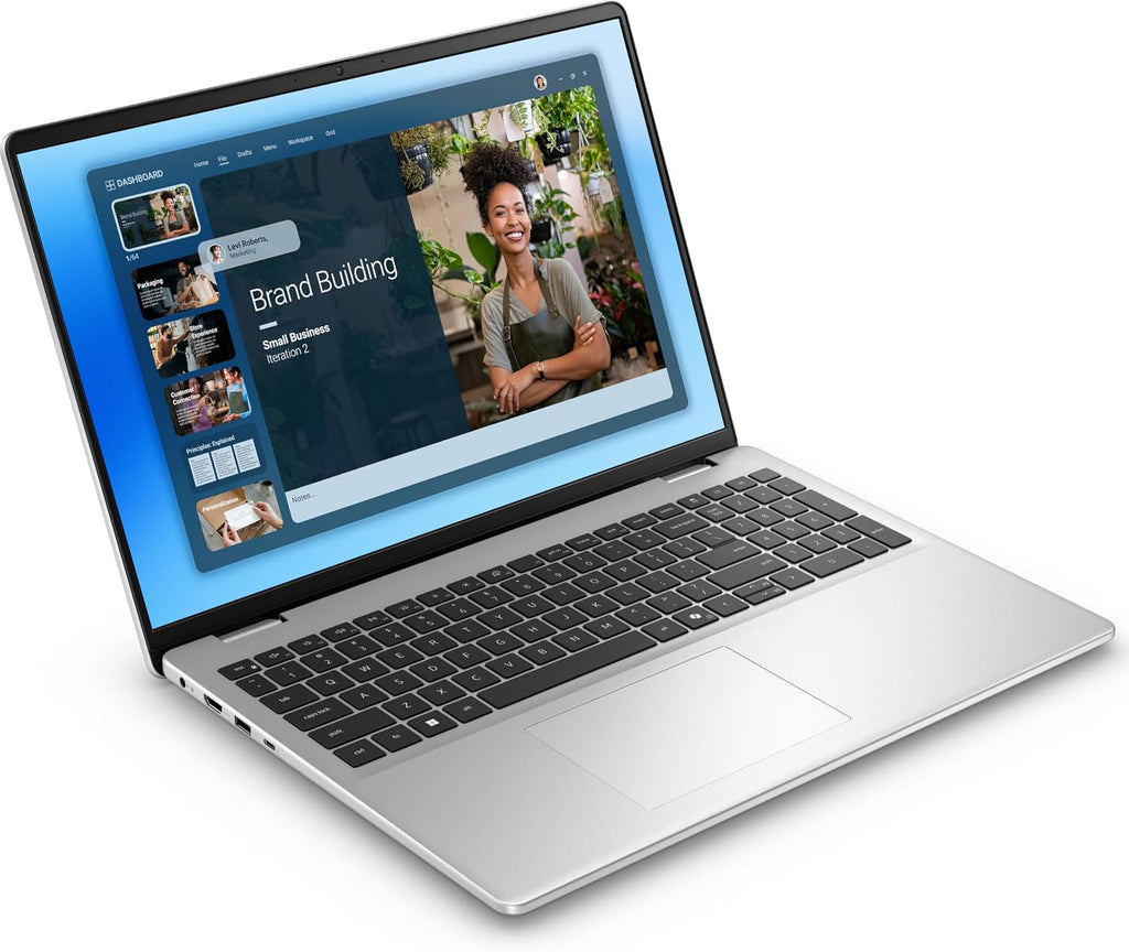 Dell 2025 Personal Laptop | 16 DC | 16' 1920x1200 Touch IPS | Intel 10-Core 5 120U | Intel Graphics | 8GB DDR5 | 512GB SSD | Win11 Home | Wi-Fi 6E - BT 5.2 - Backlit KB - 1080p Camera - Silver