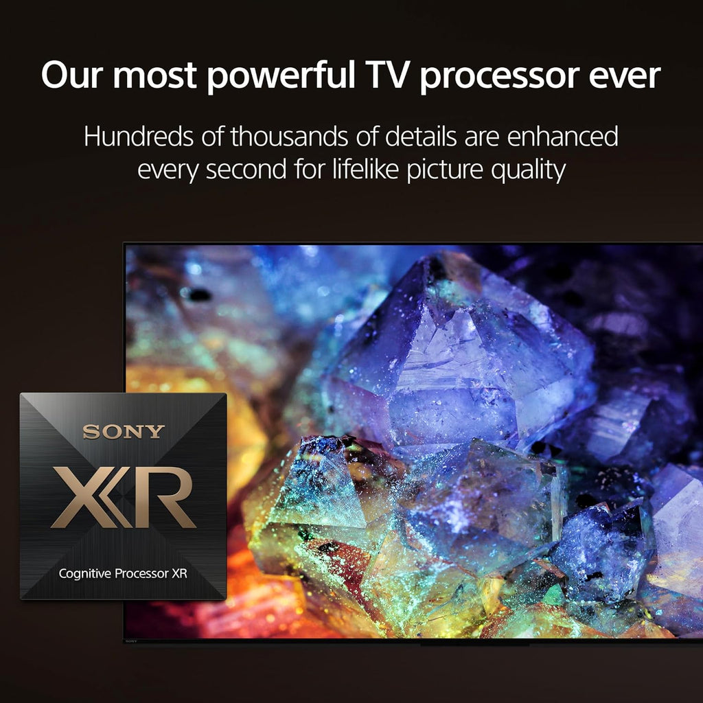 Sony QD-OLED 77 inch BRAVIA XR A95L Series 4K Ultra HD TV: Smart Google TV with Dolby Vision HDR and Exclusive Gaming Features for The PlayStation® 5 XR77A95L- Latest Model,Black