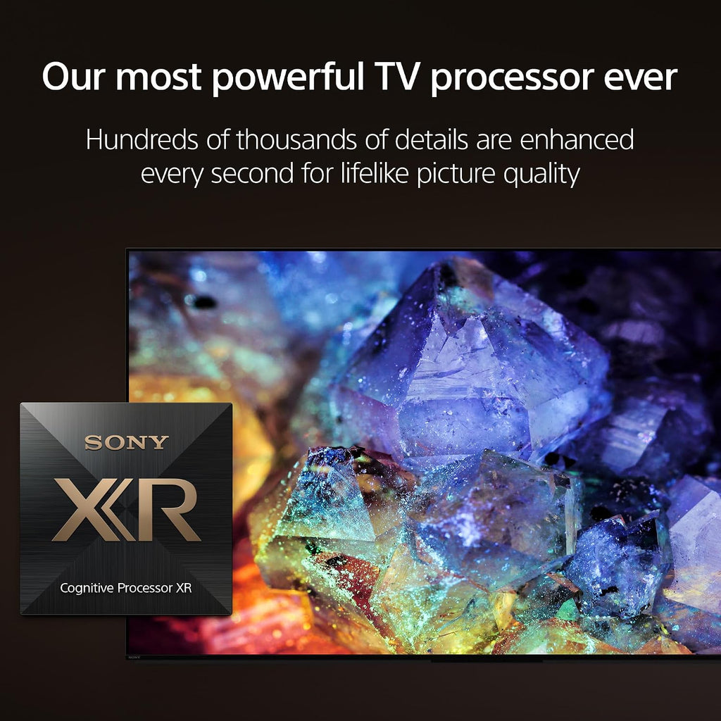Sony XR77A95L 77 Inch QD-OLED 4K UHD Smart Google TV with AI Upscaling and 2 Year Amber Protection Plan (2023)
