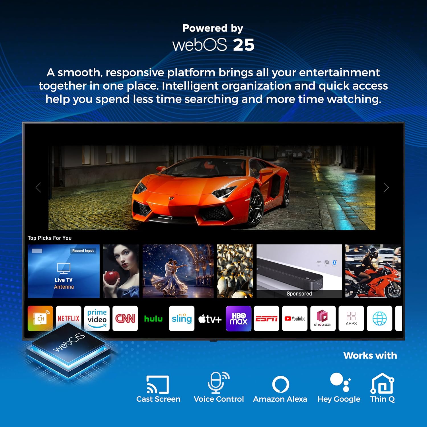 Titan L300 Mini-LED QNED 86 Inch Outdoor TV, Full Sun, IP65 Smart Weatherproof TV, 4K HDR, 120 Hz, Web AI OS, 1500 Nits, Wi-Fi 6E, Dolby Vision, Outdoor TV Cover, Slim Bezel, 2 Yr Wty