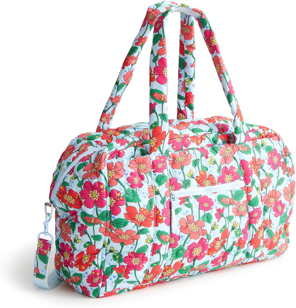 Vera Bradley Women's Disney Featherweight Miramar Weekender Travel Bag, Mickey Meadow, One Size