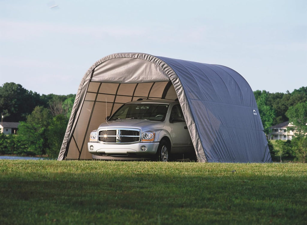 ShelterLogic 73332 Grey 12'x20'x10' Round Style Shelter