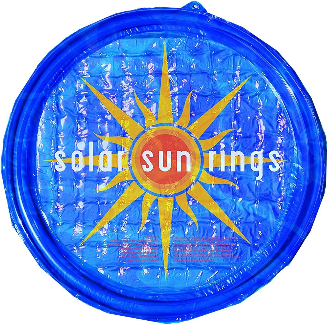 Solar Sun Rings 60-Inch UV Resistant Solar Pool Heater with Water Anchors │ Sunburst │ Above Ground & Inground Pools │ 3-Pack