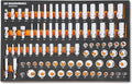 GEARWRENCH 85 Piece 3/8' Drive Master SAE Socket Set in Foam Storage Tray - GWMSSKT38SAE