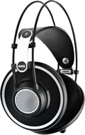 AKG Pro Audio 2458X00190 (K702) Over-Ear, Open-Back, Flat-Wire, Reference Studio Headphones,Black