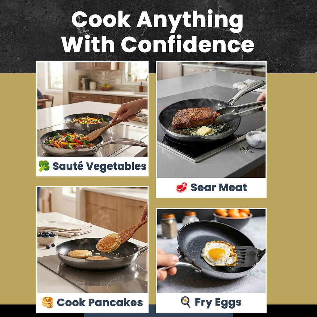 Scanpan HAPTIQ 2 Piece Fry Pan Set