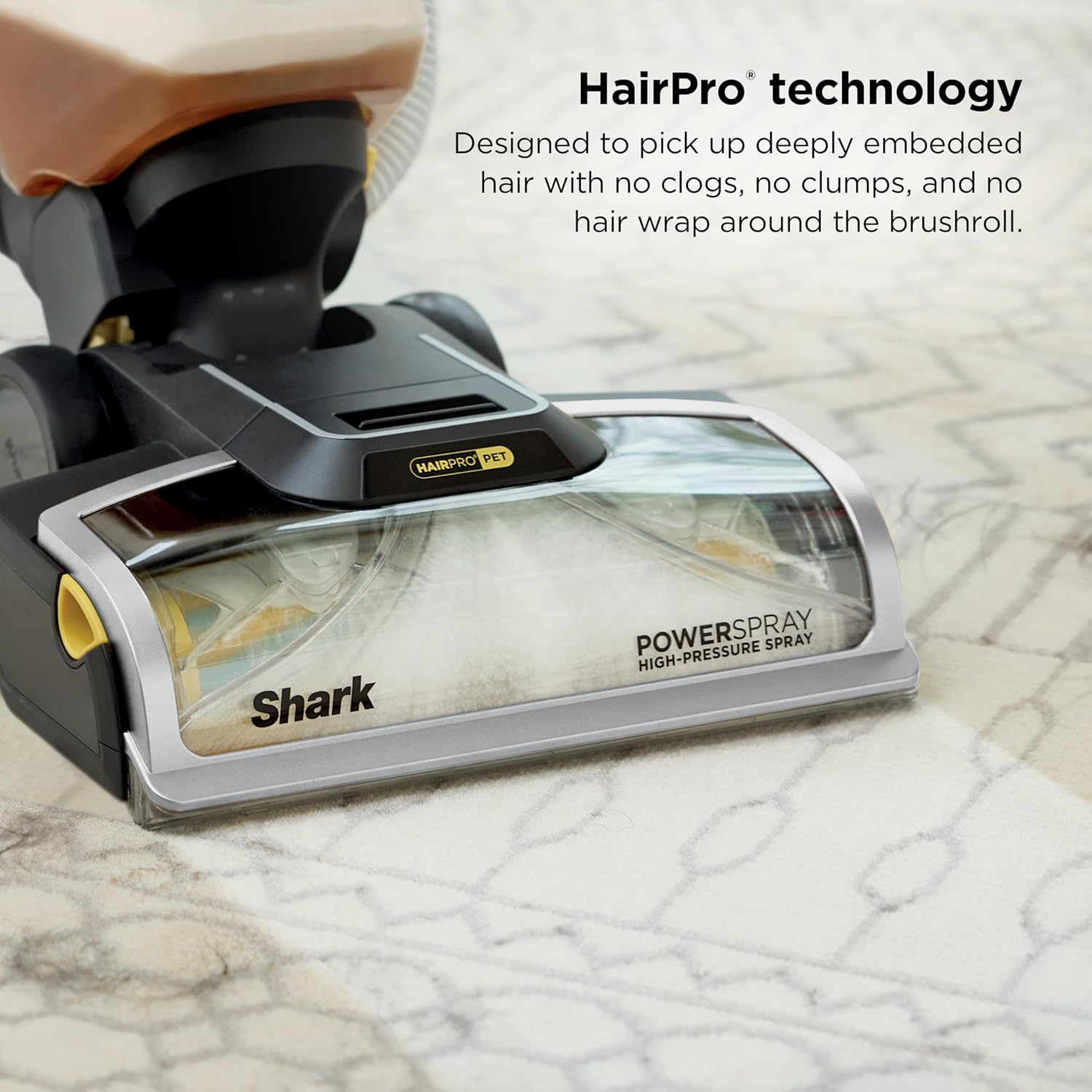 Shark CarpetXpert HairPro | Upright Carpet, Area Rug & Upholstery Cleaner | StainStriker Handheld Tough Stain Remover & Onboard Self Clean | Pet Hair Pickup & Odor Removal | 5 Tools | Navy | EX304