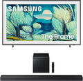 Samsung QN55LS03FAFXZA 55 Inch The Frame QLED 4K Art Mode Vision AI Smart TV with a Samsung HW-QS700F 3.1.2 Ch Dolby Atmos Soundbar and Subwoofer (2025)