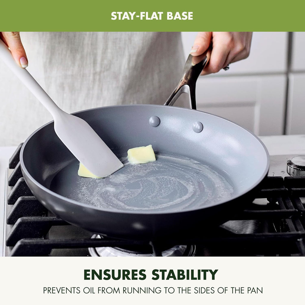 GreenPan Valencia Pro 9 Piece Ceramic Nonstick Cookware Set, PFAS-Free, Induction Ready, Hard Anodized Pots & Pans with Lids, Compatible on All Cooktops, Dishwasher & Oven Safe, Gray