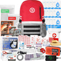 72 HRS Deluxe Emergency Survival Kit - Heavy Duty 72 Hour Bag Survival Kit for Earthquake, Hurricane, Tsunami, Winter, Blackout - Includes Emergency First Aid Kit, Water, Food