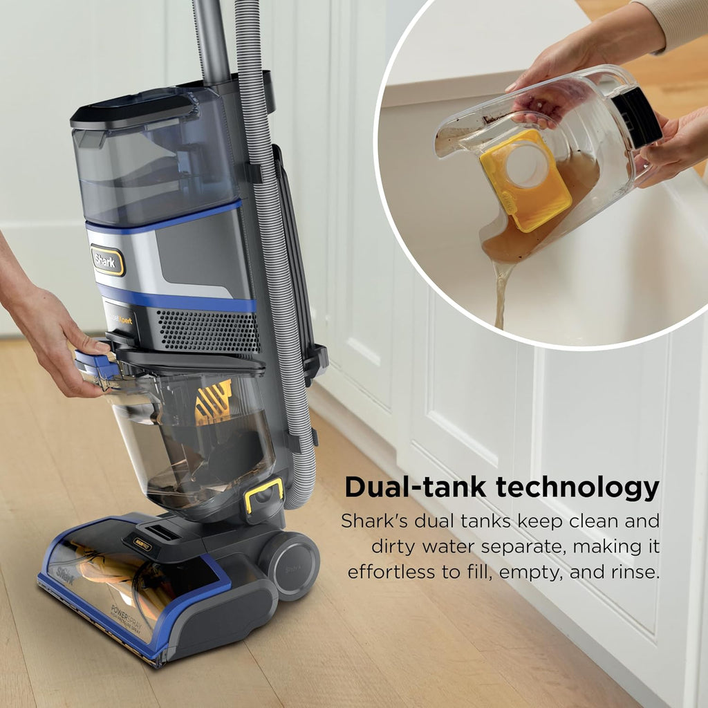 Shark CarpetXpert HairPro | Upright Carpet, Area Rug & Upholstery Cleaner | Carpet Shampooer | Handheld Spot & Stain Eliminator | Pet Hair Pickup & Odor Removal | 2 Cleaning Tools | Cobalt | EX251BRN