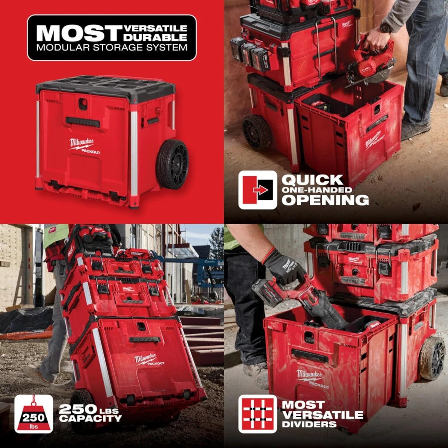 Milwaukee Electric - PACKOUTROLLING Drawer Tool Box