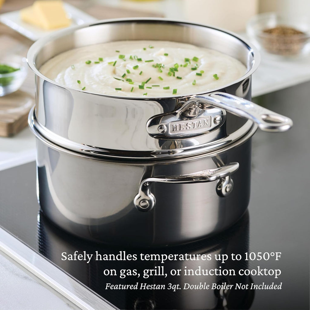 Hestan - NanoBond Collection - Stainless Steel Titanium Soup Pot, Induction Cooktop Compatible, 3 Quart
