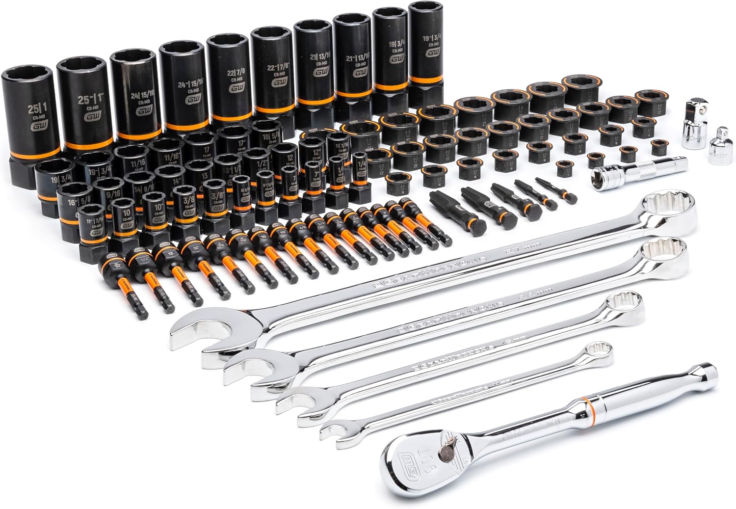 GEARWRENCH 97 Piece 1/4', 3/8', 1/2' Drive Bolt Biter Mechanics Tool Set in Foam Storage Tray - GWMSBBS02