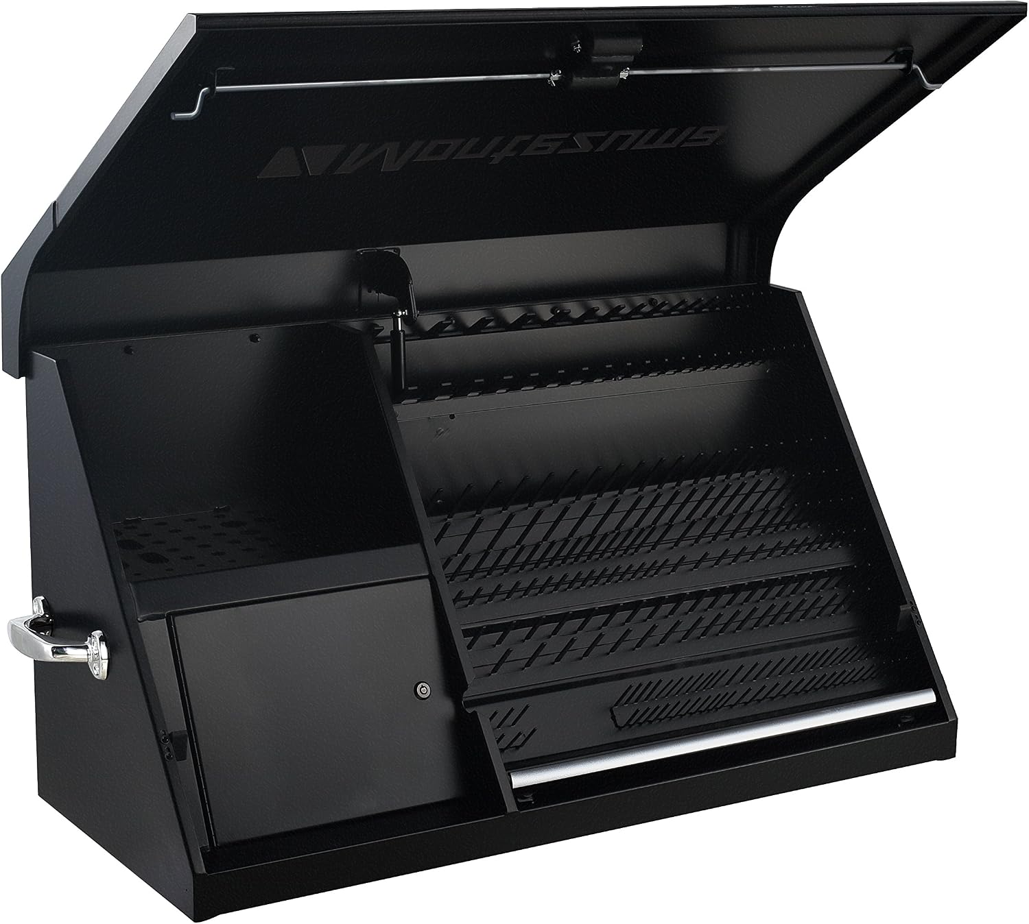 Montezuma DX411B 41' x 18' Heavy Duty Steel Triangle Toolbox (steel, black)