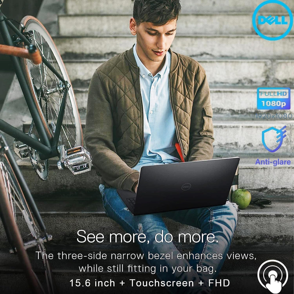 Dell Inspiron 15.6' 2K Touchscreen Business Laptop, 13th Gen Intel Core i5 (Beat i7-1250U), 12GB RAM, 768GB Storage (256GB PCIe SSD + 512GB External), Windows 11, w/WOWPC Bundle