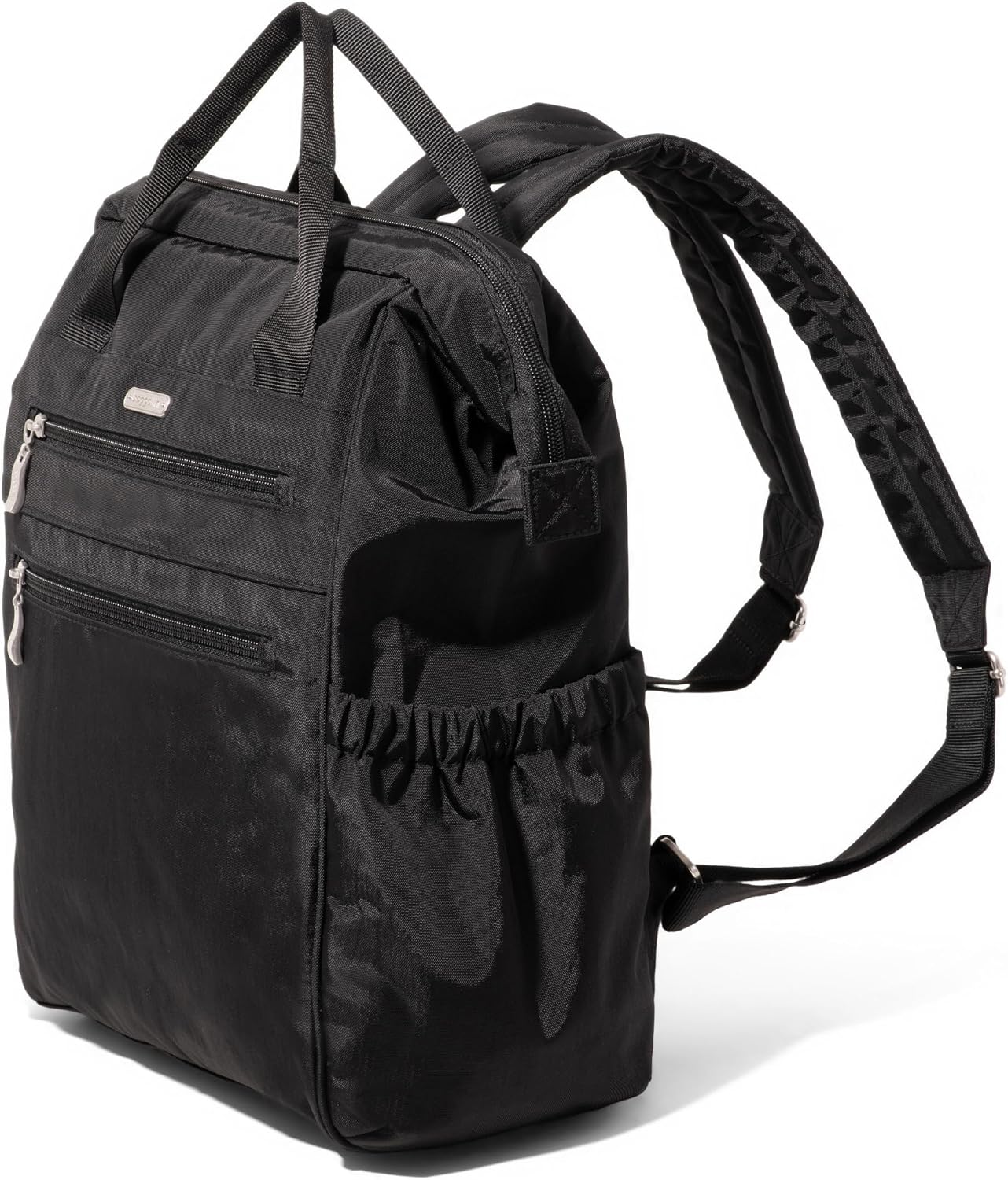 Baggallini City Scape Backpack - 15'x11' Lightweight Work Travel Bag w/Luggage Sleeve & RFID