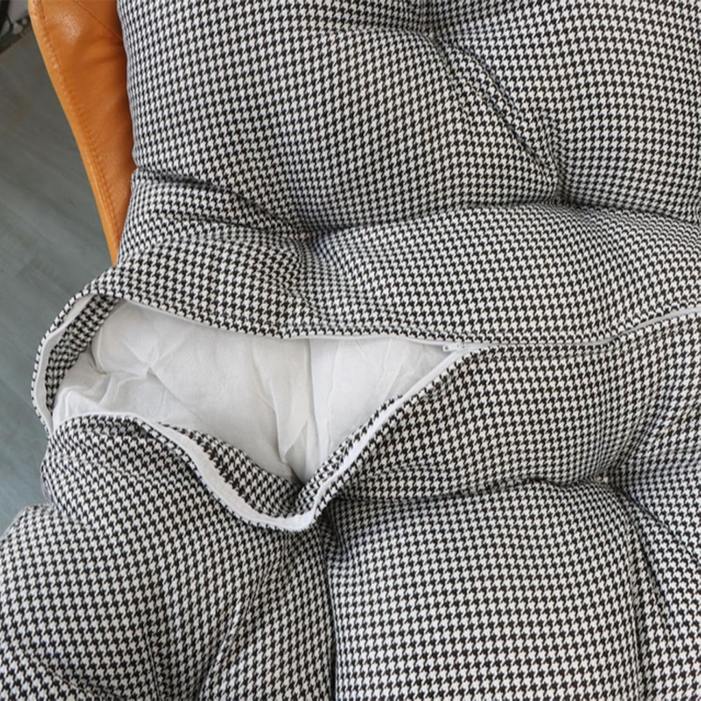 Lazy Rocking Egg Chair Cushion, Indoor Outdoor Oversized Lounge Wicker Papasan Cushion,Lobster Chair Cushion(Red,100 * 120cm)