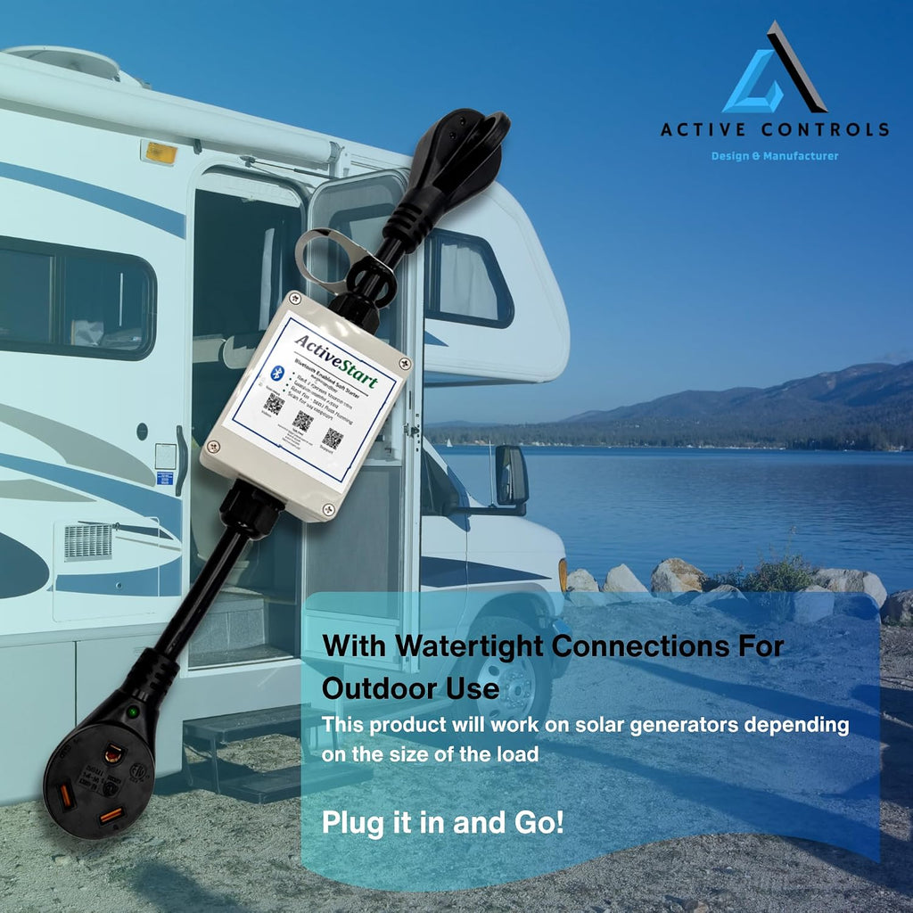 SoftStart 30 Amp RV Air Conditioners on Motor Homes. Run up to 2 AC's on Your 30 amp Camper and Bluetooth App for Monitoring. All in one softstarter, Surge Protector and EMS Protection