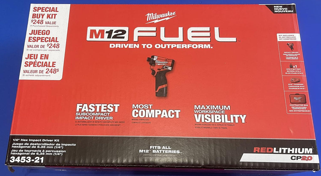 Milwaukee Electric - M12 Fuel 1/4 HEX Impact Driver KIT