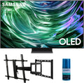 Samsung QN77S90DAFXZA 77 Inch 4K OLED Smart TV with Dolby Atmos with a Walts TV Large/Extra Large Full Motion Mount for 43-90 Inch Compatible TV's and Walts HDTV Screen Cleaner Kit (2024)